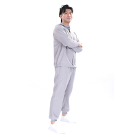 Ensemble uniforme de traitement des aliments à capuche en polyester personnalisé | Vêtements de travail à manches longues 2 pièces | Vêtements d'usine OEM
