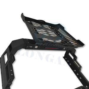 โรลบาร์แบบกำหนดเองพร้อมแร็คหลังคา ตะแกรงแร็ค<span class=keywords><strong>หลังคา</strong></span>พร้อมไฟ LED สำหรับ Tundra Hilux Nissan Titan Ram 1500 - Product Image 6