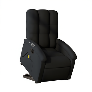 Sillón Reclinable Eléctrico Nikita con Masaje, Negro, Enchufable 110-240v, para Uso en Casa u Oficina - Product Image 1