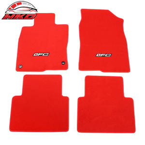 พรมปูพื้นสำหรับฮอนด้า ซีวิค 16-21 พรมหน้าหลังสีแดงกำมะหยี่พร้อมโลโก้ FC - 4 ชิ้น - Product Image 1