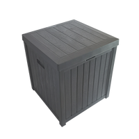 Boîte de rangement extérieure en plastique pour patio, banc de garage en plastique, boîte de rangement pour terrasse, rangement extérieur pour jardin, boîte de rangement pour terrasse
