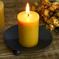Plateau porte-bougie moderne en fer noir pour bougies coniques, décoration de mariage, de dîner et de fête