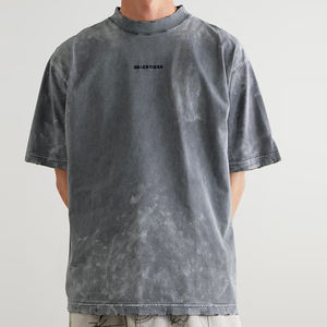 T-shirt en coton en gros de haute qualité pour hommes Streetwearoversized T-shirt pour hommes Heavyweight Asid Washed T-shirt pour hommes Oversize - Product Image 2