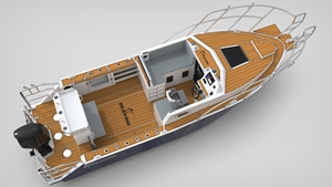 Yate de Pesca de Aluminio Soldado de <span class=keywords><strong>8m</strong></span>, Fabricado en China, <span class=keywords><strong>Barco</strong></span> de Lujo para Cruceros Oceánicos en Canadá - Product Image 3