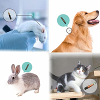Étiquettes de micro-puces d'identification pour animaux de compagnie OEM&ODM d'usine, norme universelle 134,2 kHz FDX-B, taille plus petite 8 mm de longueur pour chiens, chats et petits animaux