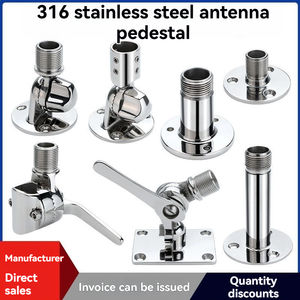 Base de Abrazadera de Tubo Multiángulo Ajustable con Trinquete para Antena, Herraje para Cubierta de Barco de Acero Inoxidable 316 ATC <span class=keywords><strong>GOGO</strong></span> - Product Image 4