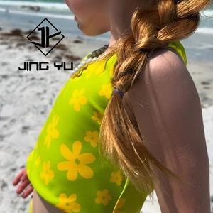 Traje de Baño de una Pieza de Verano de Alta Calidad con Estampado de Lazo Grande, Tirantes, Doble Cara, Personalizado, de Poliéster para Niños - Product Image 3