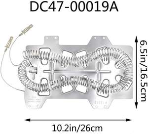 Appareil Ménager <span class=keywords><strong>Pièces</strong></span> DC47-00019A Sèche-Chauffage Élément - Product Image 2