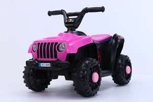 سيارة أطفال كهربائية اقتصادية رباعية الدفع للطرق الوعرة للأطفال من 2-7 سنوات ببطارية 6 فولت 4 أمبير وهيكل بلاستيكي - Product Image 5