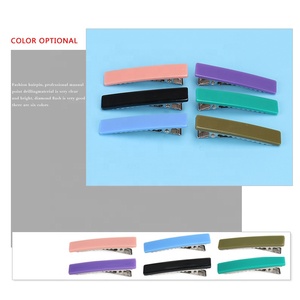 Wholesale Cheaper Acrylic Hair <strong>Clips</strong> No-slip <strong>Silver</strong> Metal Alligator <strong>Clip</strong> Fashion Colors Acrylic Alligator Hair <strong>Clips</strong> - Product Image 4