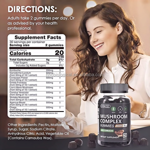 กัมมี่4000มก. เห็ด8-ผสมกับ Kombucha สนับสนุนสมองและภูมิคุ้มกันสุขภาพสำหรับผู้ใหญ่-เกรดอาหารเพื่อสุขภาพ - Product Image 3