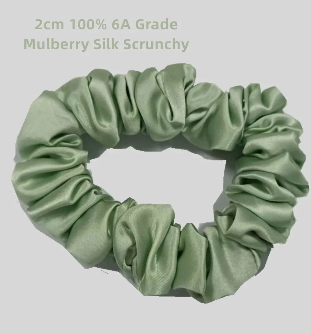 100% Mulberry Silk Scrunch ies zum Verkauf Umwelt freundliche Scrunch ies Elastische Haar bänder Haarschmuck Frauen