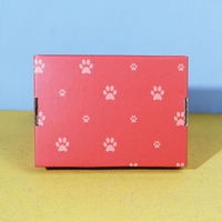 Boîte d'expédition en carton ondulé personnalisée pour l'impression ISO22000, pliable, écologique, recyclable, pour jouets pour chiens, nourriture pour chats, sushis