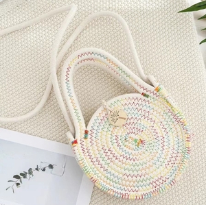 Nouveaux sacs à bandoulière pour femmes mignon coton corde <span class=keywords><strong>sac</strong></span> à main Style à la mode forme ronde <span class=keywords><strong>sac</strong></span> à bandoulière été tissé tressé <span class=keywords><strong>sac</strong></span> fourre-tout - Product Image 5