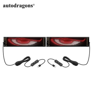 Autodragons 16*64PX 1 Contrôleur 2 Écrans flexibles Programmables via application Panneau LED RGB pour voiture Panneau matriciel de pixels LED pour animation de signalisation LED pour camion - Product Image 2