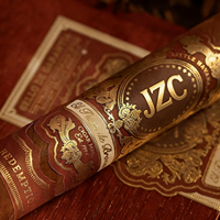 Bandes d'étiquettes de cigares personnalisées de luxe, estampées à chaud avec du papier doré, pour l'emballage de cigares faits main