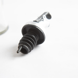 Dispensador de aceite de vidrio, botella de condimentos de cocina a prueba de fugas de acero inoxidable para aceite, vinagre, salsa, vino de cocina, 4 7,9 pulgadas - Product Image 4