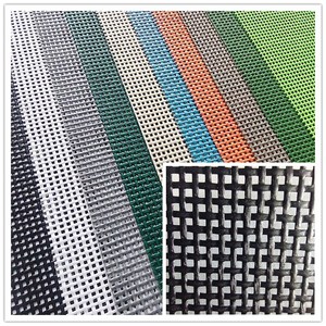 Tissu de maille de polyester enduit de PVC de haute résistance et Anti-UV pour le <span class=keywords><strong>camion</strong></span> résistant extérieur de bâche de maille de décharge - Product Image 3