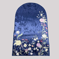 Nouveau tapis Design tapis de prière islamique personnalisé or diamant velours tapis de prière musulman turc Ramadan cadeau