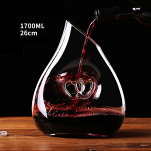 Thanh lịch hình trái tim trong suốt rượu vang đỏ <span class=keywords><strong>Decanter</strong></span> cho những người đam mê rượu vang kính bình - Product Image 3