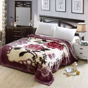 Factory Cheap Price <strong>Heavy</strong> Korean Plush Mink <strong>Blanket</strong> 2 Ply Thick Printed Luxury Thermal Warm Raschel <strong>Blanket</strong> for Winter - Product Image 2