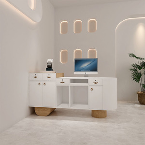 Bền Sử Dụng Giá Thấp Phía Trước Truy Cập Trung Tâm Thể Thao Bàn Tiếp Tân Thiết Kế Hiện Đại Bàn Tiếp Tân Cho Vẻ Đẹp Salon - Product Image 4