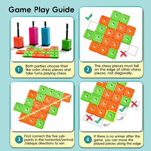 Jeu d'échecs Portable Gomoku OK Play 5 dans une rangée jeu parfait en plein air jeu de société Puzzle jeu de société jouet - Product Image 4