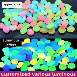 Piedras Luminosas que Brillan en la Oscuridad, Resina Fluorescente, Grava para Peceras, Jardín, Patio, Bonsái, Decoración de Paisajes - Product Image 2