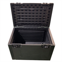 KKMARK Boîte à outils à coque dure HDPE détachable légère et étanche aux chocs ATA Utility Trunk Cable Cases