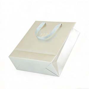 Bolsas de Papel Especial Plateado Personalizables con Asas, Reciclables para Regalos, Accesorios Pequeños y Compras - Product Image 2