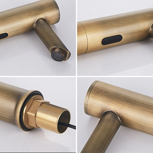 Điện Tử Cổ Tự Động Bồn Rửa Đồng Phòng Tắm Vòi Nước Mixer Set Cảm Biến Cảm Ứng Công Nghiệp Vòi Nước Với Cảm Biến - Product Image 2