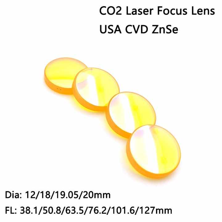 CVD ZnSe Laser Focus Lens Diameter 16mm 17mm 22mm co2 laser machine