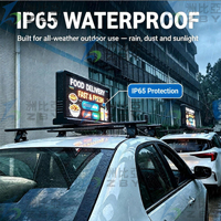 Écran d'affichage LED personnalisé pour toit de voiture, publicité numérique commerciale extérieure, imperméable, pour taxi