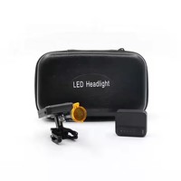 Lampe frontale dentaire sans fil 5 watts à luminosité réglable avec loupe binoculaire pour laboratoire dentaire et usage médical