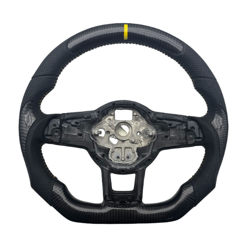 หนังพรุน + คาร์บอนไฟเบอร์ + แถบด้านบนสีเหลือง