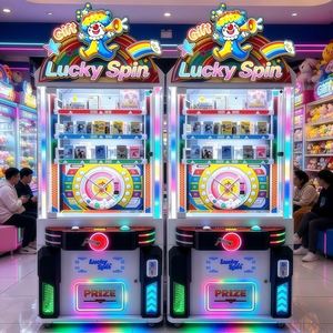 Machine de jeu d'arcade commerciale à monnayeur pour la distribution de cadeaux, de billets-cadeaux et de loteries, modèle Lucky Spin Gift Carnival Prize Vending Machine - Product Image 4