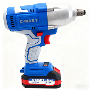 โรงงานขายส่ง C-MART ชุดสว่านไร้สายมอเตอร์ไร้แปรงถ่าน 21V ลิเธียมไอออน แรงบิดปรับได้ 1600N.m พร้อมชุดอุปกรณ์เสริมสำหรับใช้ในบ้าน - Product Image 1