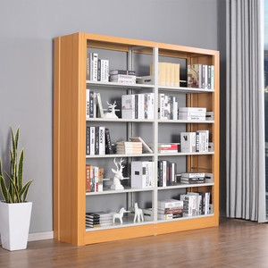 Librería Metálica Moderna de Doble Cara con Estantes Ajustables para Uso en Bibliotecas Escolares, Hogares, Hoteles y Supermercados - Product Image 2