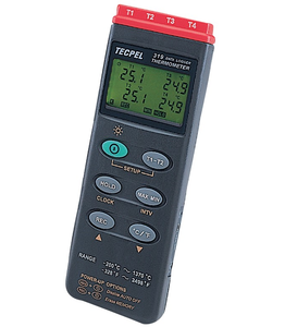 เครื่องบันทึกข้อมูลดิจิตอลแบบสี่ช่องสัญญาณ DTM-319 พร้อมจอ LCD แบบ USB ความละเอียดอุณหภูมิ 0.1 องศาเซลเซียส รับประกัน 1 ปี - Product Image 1