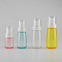 Bouteilles pompe pour cosmétique, couleurs rose, 100ml, 100 pièces, emballage de voyage, lotion pour le soin de la peau