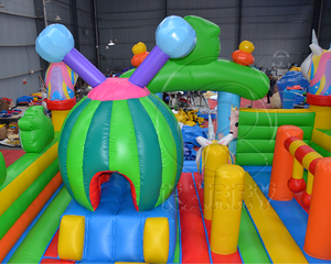 Castillo Inflable Gigante con Temática <span class=keywords><strong>de</strong></span> <span class=keywords><strong>Cocomelon</strong></span>, Directo <span class=keywords><strong>de</strong></span> Fábrica, con Tobogán Doble y Pista <span class=keywords><strong>de</strong></span> Obstáculos, Castillo Hinchable <span class=keywords><strong>de</strong></span> PVC - Product Image 3