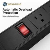 Unité de distribution d'alimentation (PDU) sur rack standard US personnalisée, multiprise 6/8 prises pour armoire réseau et rack de serveur