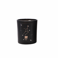 Décor à la maison bougie noire pot cire de soja huile essentielle parfumée douze Constellations bougie maison bureau meubles accessoires cadeaux