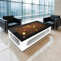 Mesa interactiva de negociación comercial multimedia, consulta electrónica, mesa táctil inteligente multitáctil capacitiva todo en uno