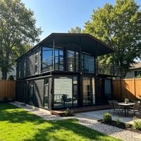 Maison conteneur extensible sur mesure à 2 étages, bâtiment préfabriqué multifonctionnel