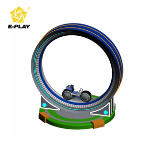 เครื่องเล่นจักรยาน Eplay Factory Immersive Projection 360 องศา สำหรับเด็กอายุ 8 ปีขึ้นไป พร้อมที่นั่งแบบจักรยานและเครื่องจำลองการแข่งรถ - Product Image 2