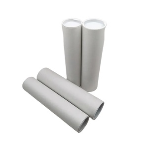 Suministro de fábrica Tubos de papel blanco y marrón con vasos de plástico Práctico para enviar por correo Cajas de papel tipo envío - Product Image 6
