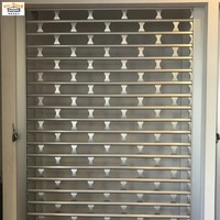 Porte de sécurité en acier inoxydable/aluminium Grill Roller Shutter Door for Mall