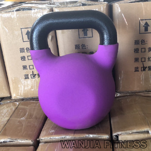 Kettlebell de Vinilo de Alta Gama y Buen Rendimiento con Logotipo Personalizado al por Mayor para Gimnasio y Entrenamiento en Casa - Product Image 5