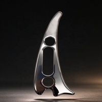 Outil IASTM à 3 trous en acier inoxydable, grattoir musculaire, libération myofasciale, mobilisation des tissus mous, outil de massage Gua Sha pour le corps